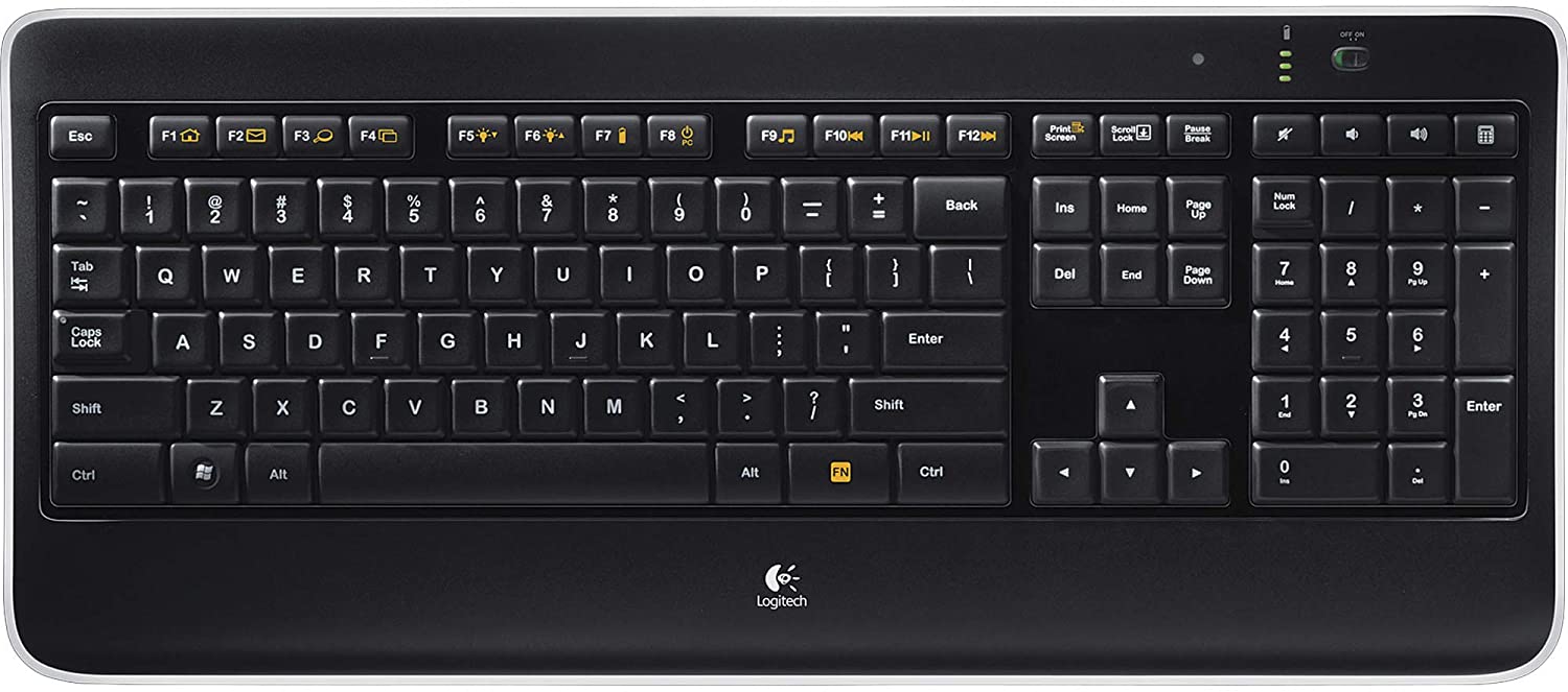siv hundehvalp Passiv Logitech K800 Wireless Illuminated Keyboard