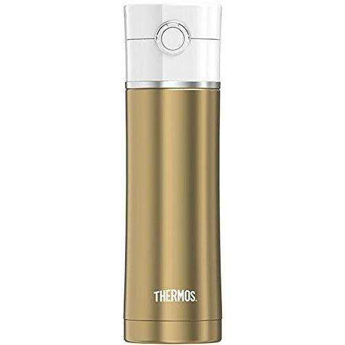 Thermos 16 Oz Sipp Vacuum Insulated Stainless Steel Drink Bottle in Steel  Black