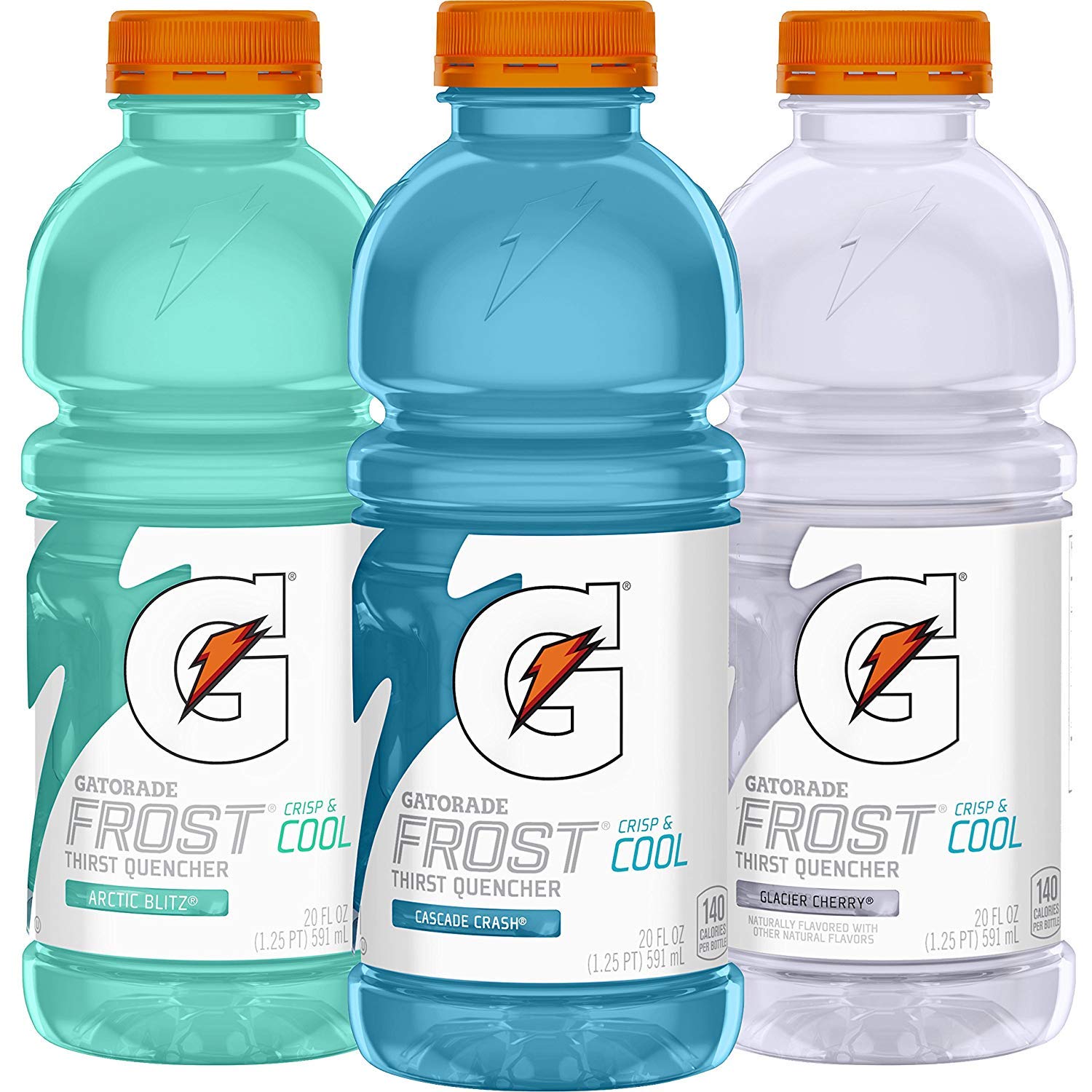 Gatorade Frost Thirst Quencher, Variety Pack, 20 Fl Oz, 24 Count.