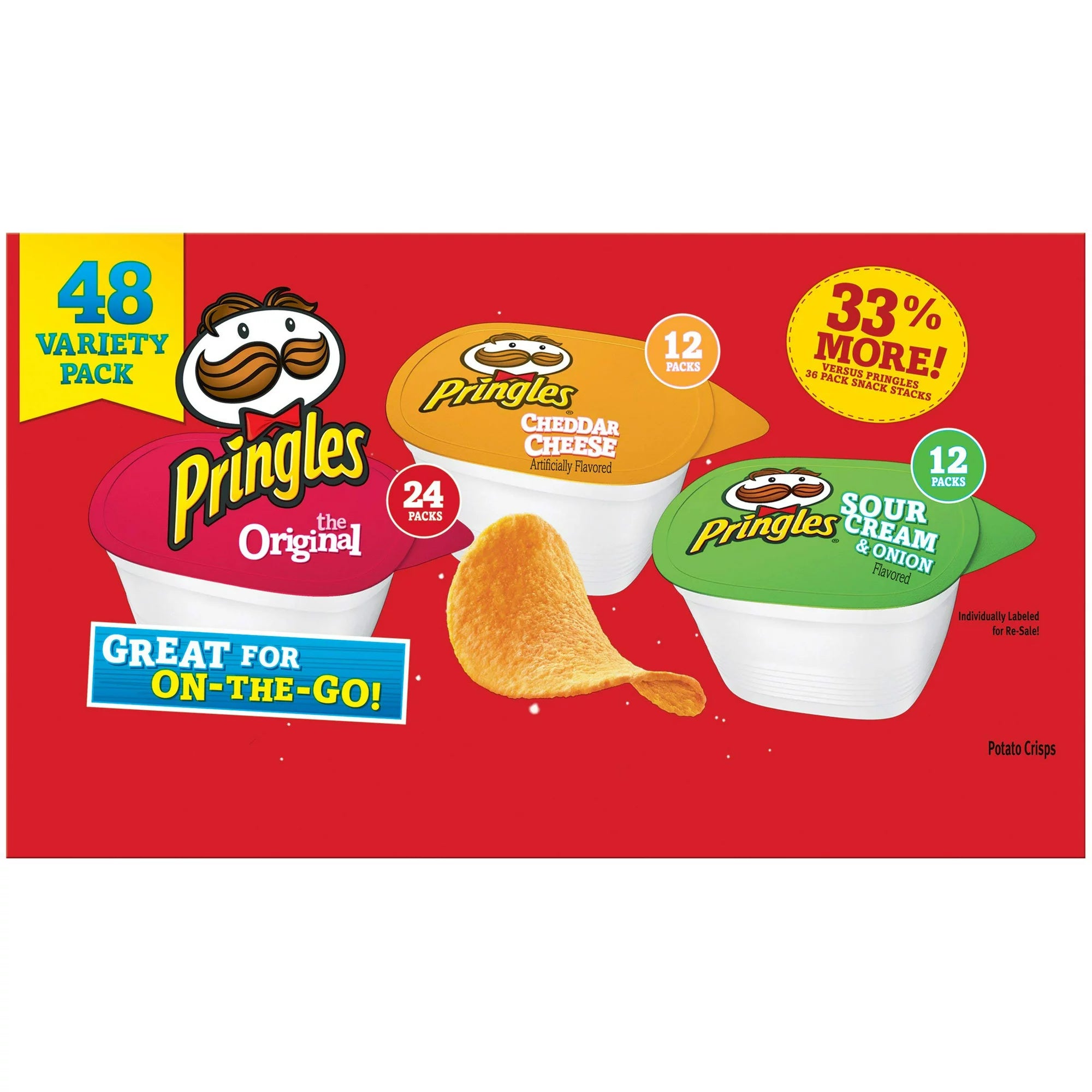 Pringles Variety Pack, Snacks Stacks (33.8 oz. box, 48 ct.)