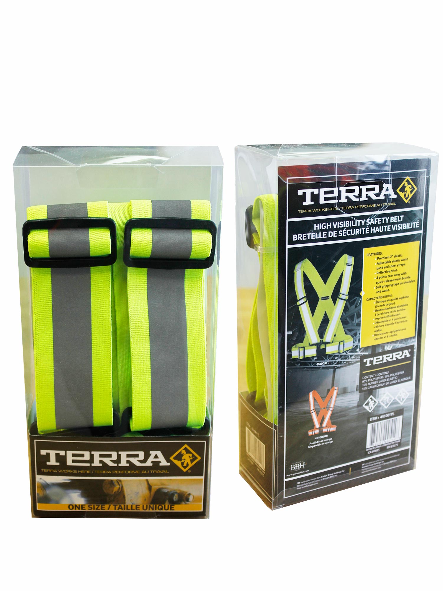 Visibility Safety Belt (Yellow)