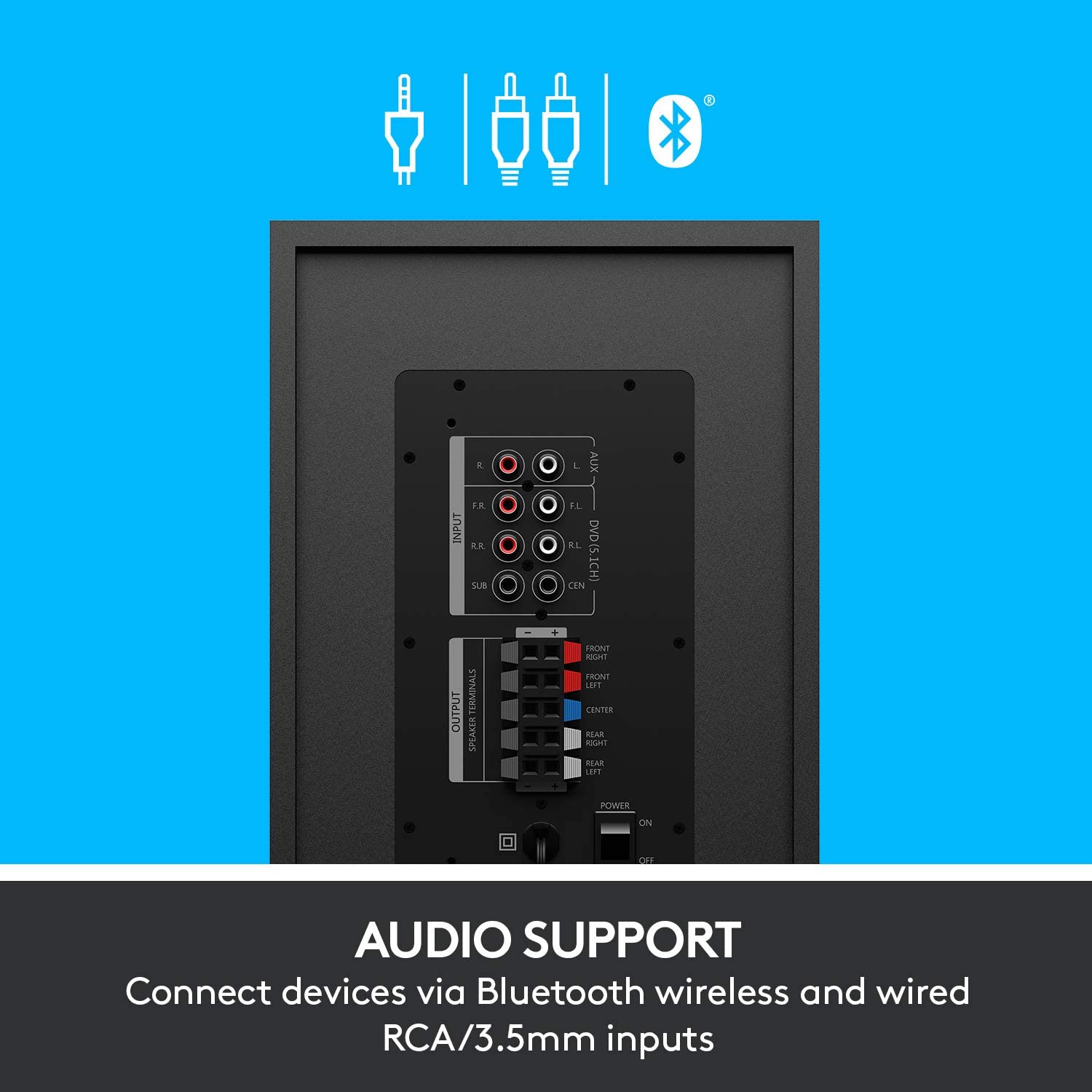 Surround Sound Speaker System with Bluetooth Logitech Z606 5.1