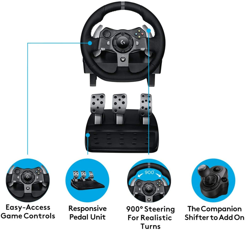 Logitech G920 Driving Force Steering Wheel for Xbox One and Windows