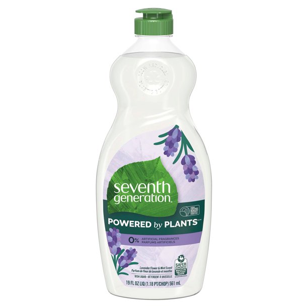 Seventh Generation Dish Soap Liquid Lavender Flower & Mint Scent 19 oz