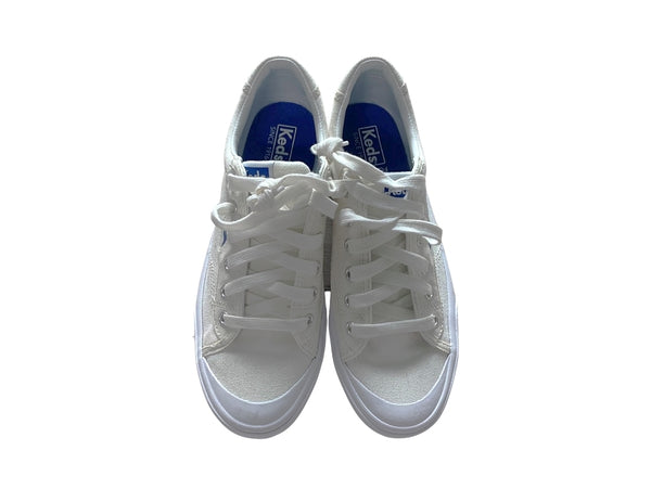 Keds White Lace-Up Tennis Shoes