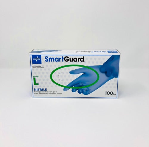Medline® SmartGuard Powder-Free Nitrile Exam Gloves (100 Count)
