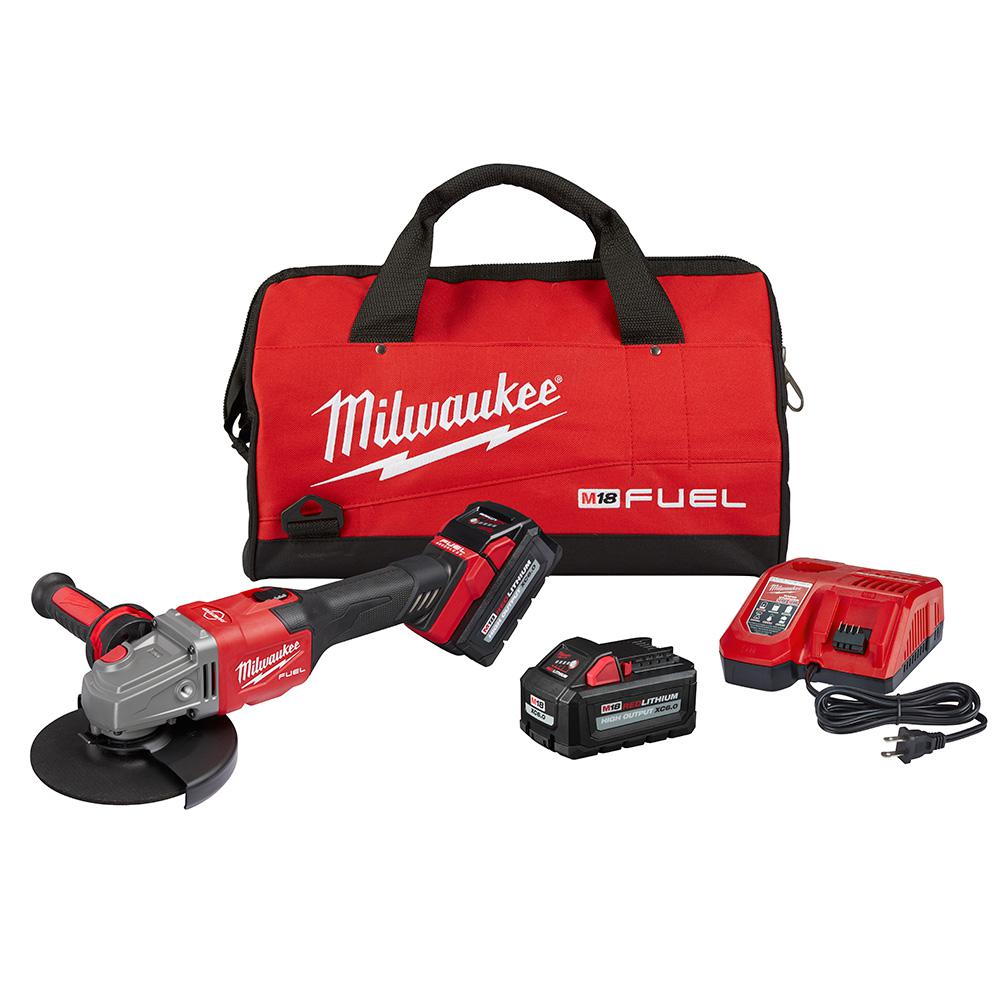 Milwaukee M18 FUEL™ 4-1/2” - 6” Braking Grinder Kit, Slide Switch, Lock-On