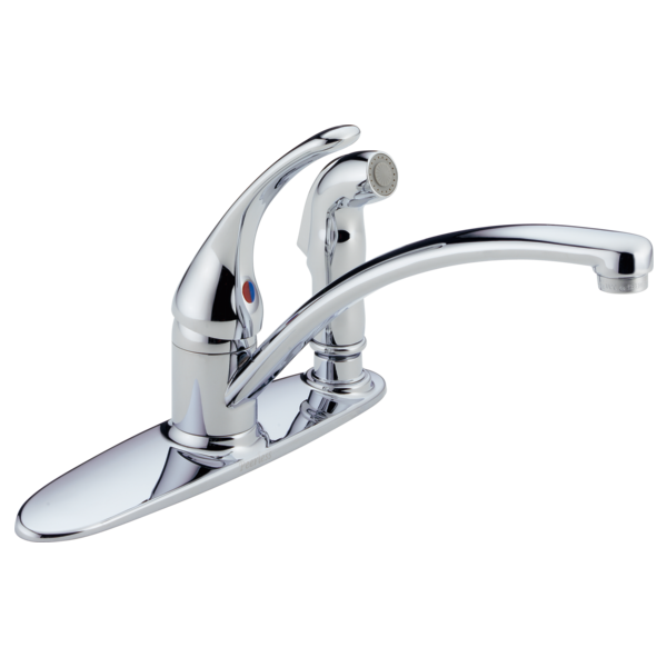 Peerless P88400LF Single Handle Chrome Kitchen Faucet with Spray