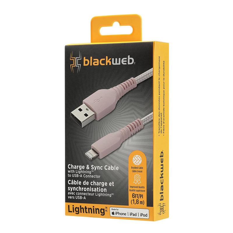 Blackweb Charge & Sync Cable with Lightning to USB-A connector