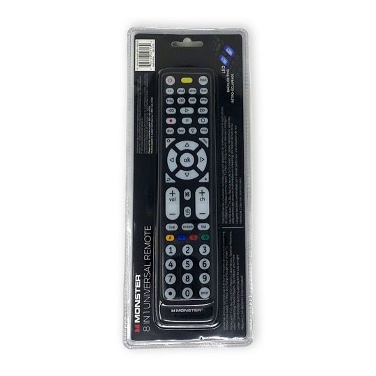 MONSTER 8-In-1 Universal Remote Control
