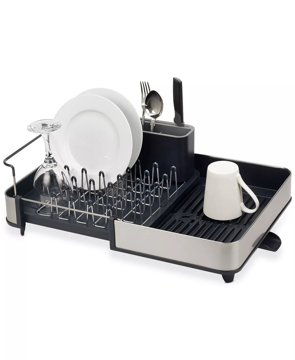 Dish Drying Rack, Mainstays Expandable Dish Rack with Utensil