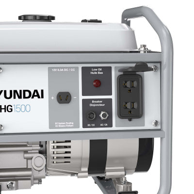 Hyundai Portable Generator 1500 Watt  Gas Powered Gray/Blue