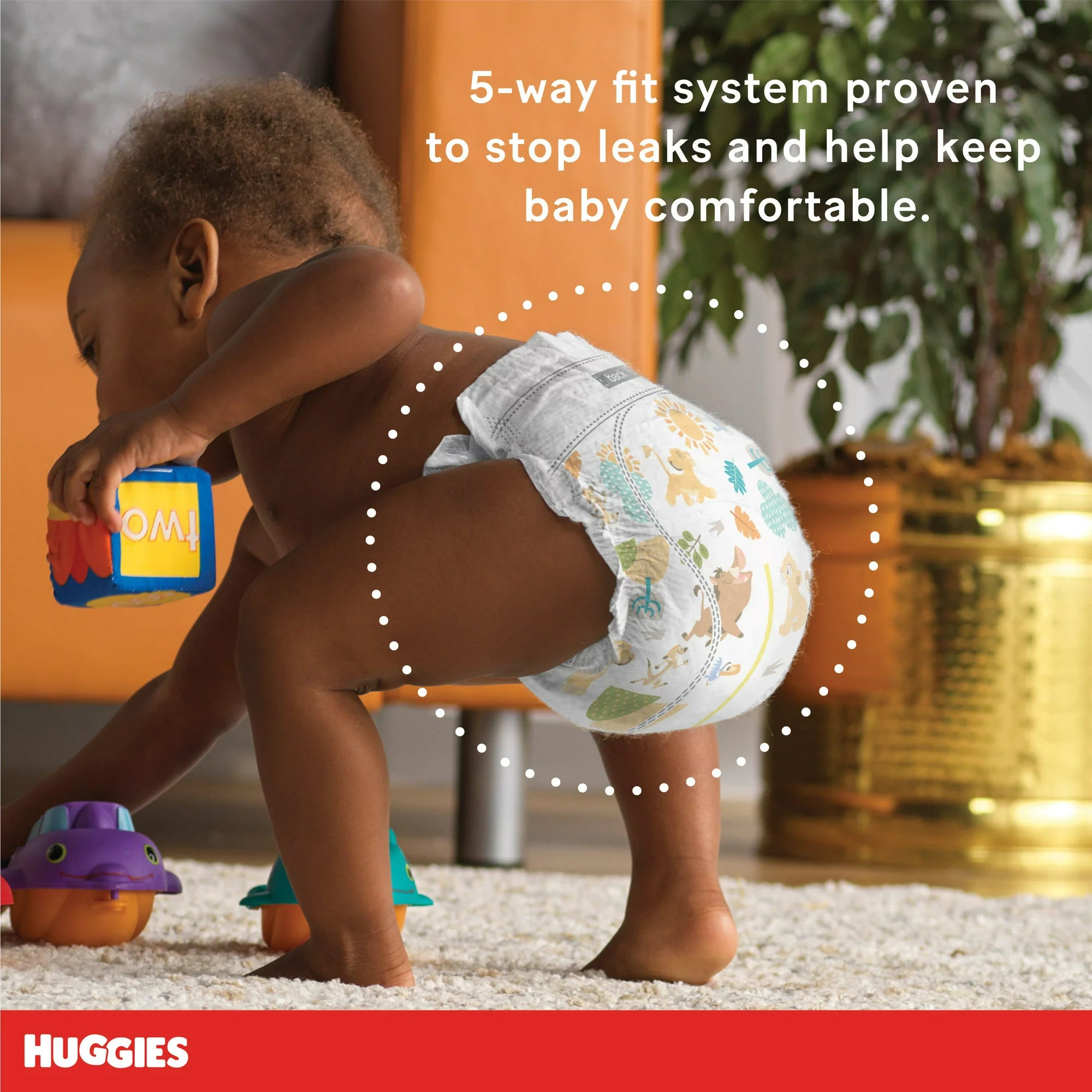Huggies Little Movers Baby Diapers Sizes 4, 120 Ct