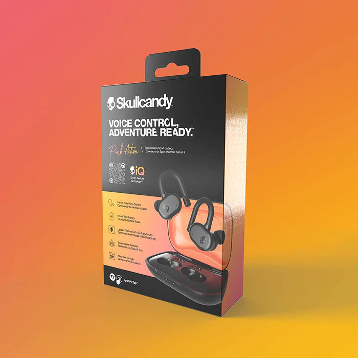 Skullcandy Push Active True Wireless Bluetooth Headphones - Black