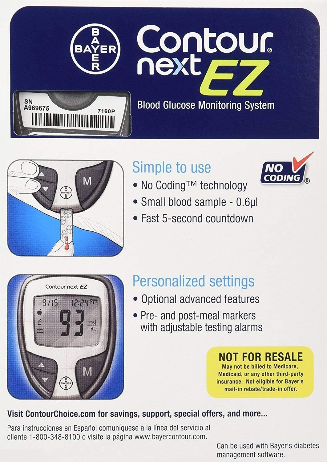 Contour Next Blood EZ Glucose Monitor