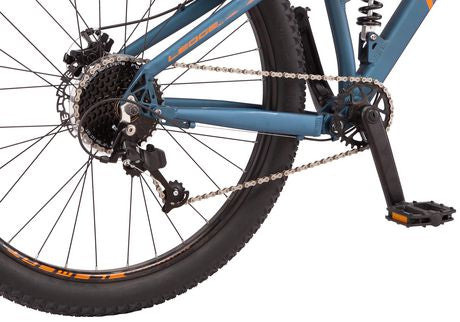 Mongoose Ledge X1 mountain bike, 7 Speeds 27.5in Wheels, Teal