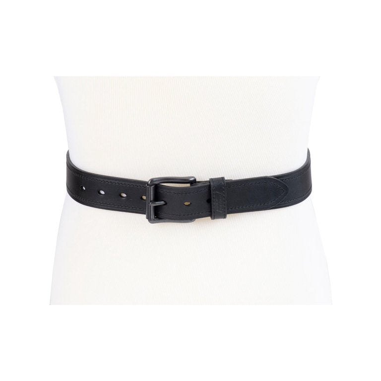 Genuine Dickies Men's Casual Black Leather Work Belt With Big & Tall Sizes