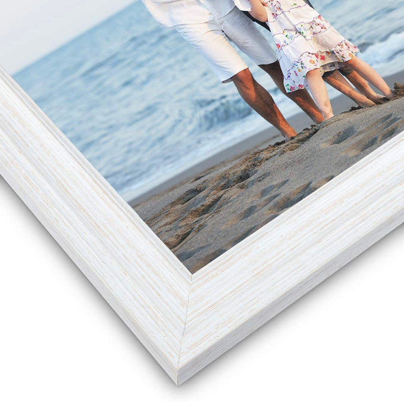 White Wooden Rectangular Picture Frame