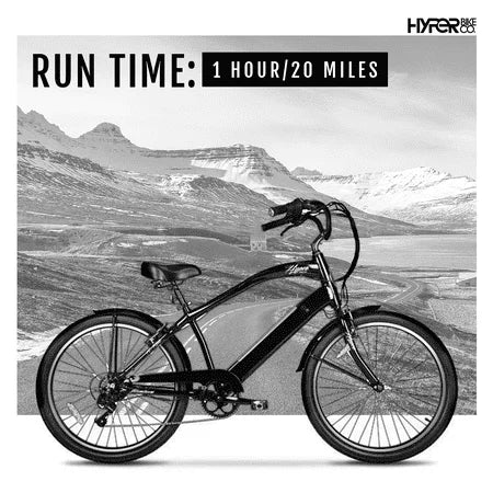 Hyper E- Ride Assist Bicycle, Men’s Cruiser
