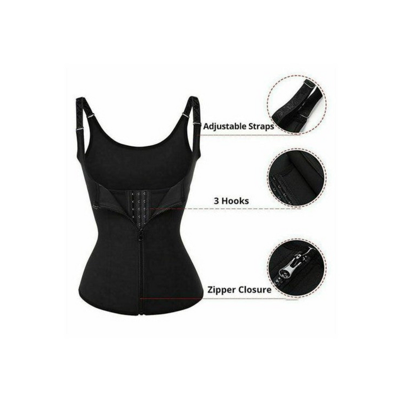 Waist Trainer Vest Adjustable Shoulder Strap Waist Cincher
