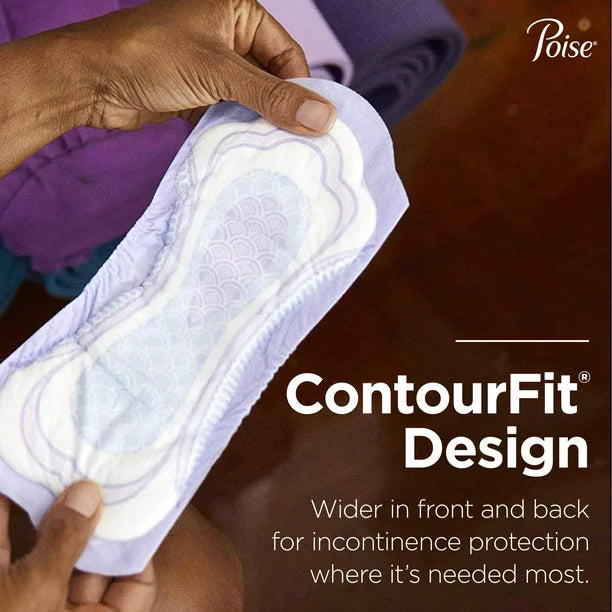 Poise Pads Women's Moderate - Long Postpartum Incontinence Pads, 54 Ct