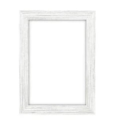 White Wooden Rectangular Picture Frame